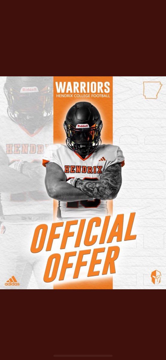 Thank you so much for my first offer from <a href="/HendrixFootball/">#WeAreWarriors</a> <a href="/RussHeidiSLC/">Russ and Heidi Phillips🏈</a> <a href="/CoachBlitch/">Coach Blitch</a> <a href="/THEShawneeFB/">THE Shawnee Football</a>  #GOWARRIORS