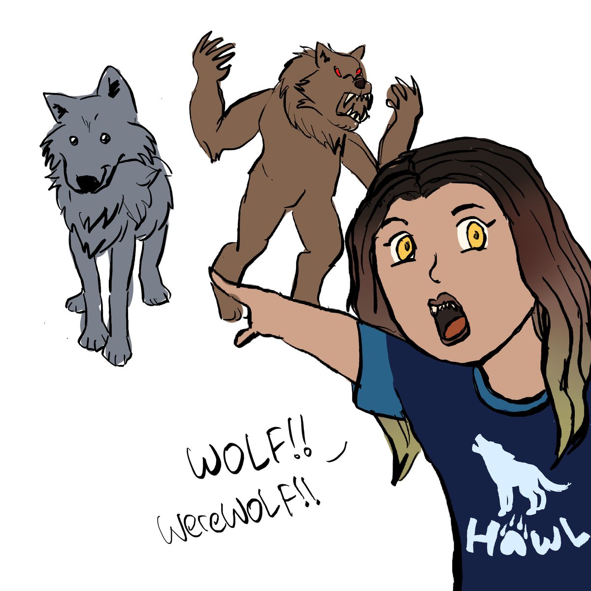 thank you wolves and werewolves for being part of my life, I want to see an actual wolf irl before I d/ e
