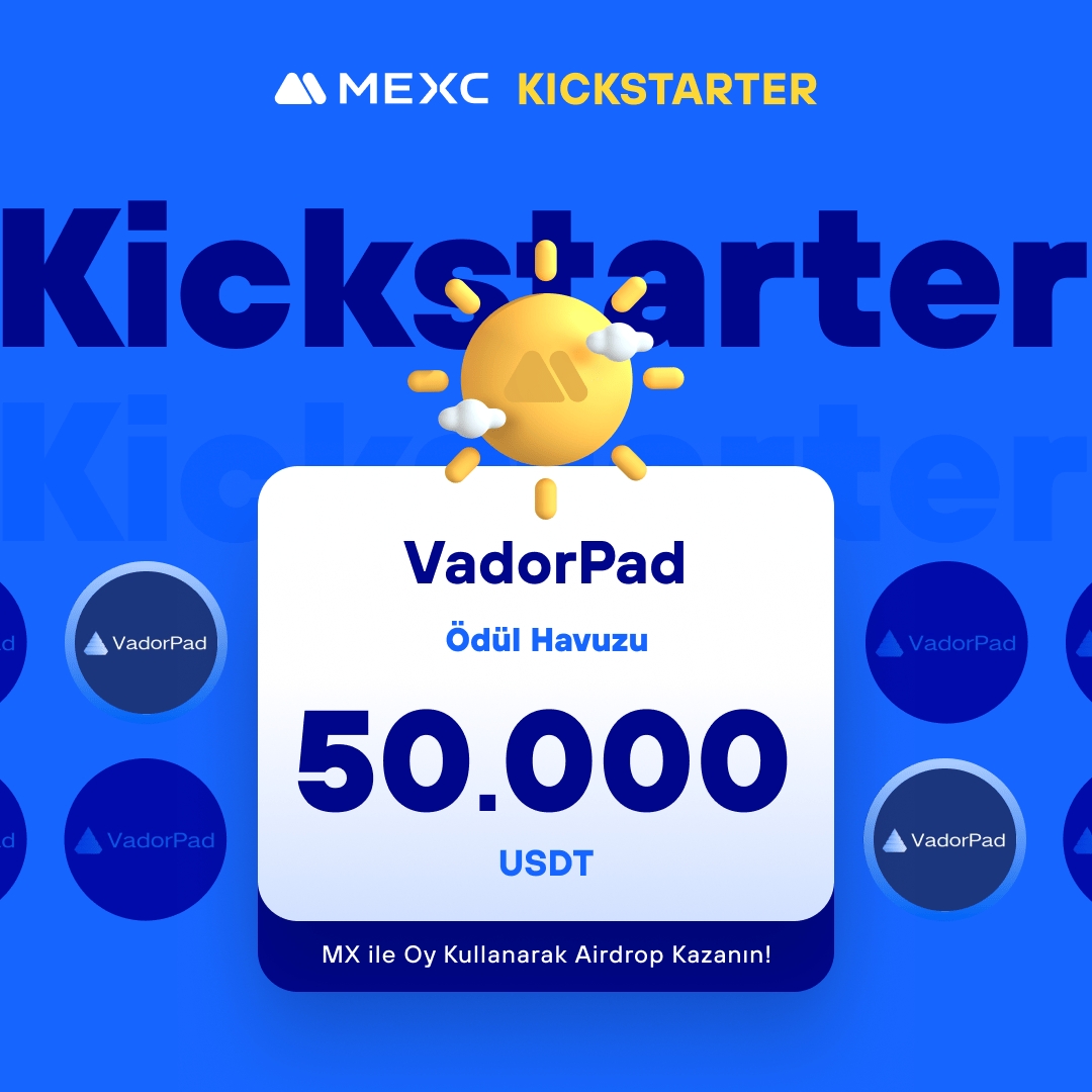 🚀 #MEXCKickstarter - @VadorPad_ $VAD Projesi için Oy Kullanın, 50.000 $USDT Airdrop Kazanın!

🗳️ Oylama Tarihi: 14 Mayıs 2024 13.00 - 15 Mayıs 2024 12.50

📌 Ayrıntılar: mexctr.info/4beCjwd

#MEXCTürkiye #MXToken #MX #BTC
