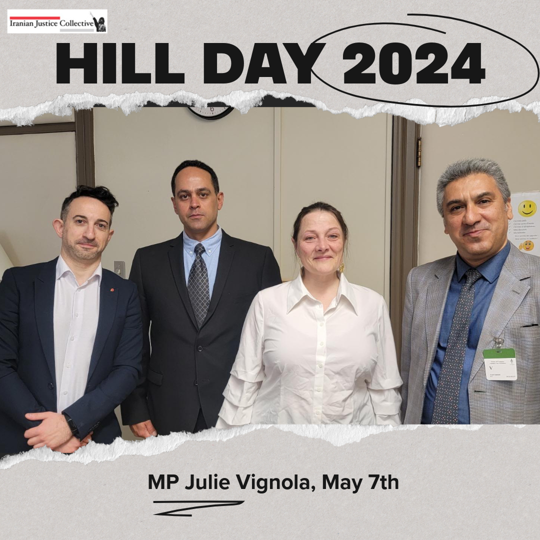 It was an absolute honor meeting MP Julie Vignola, a distinguished member of the Bloc Québécois party, during Hill Day on May 7th. @JulieVignolaBL @pandsettlement @ps752justice