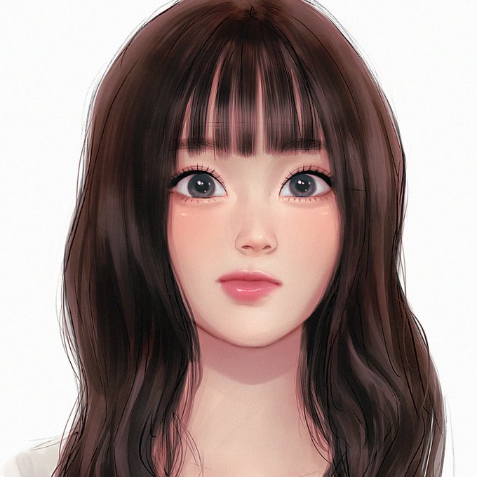 「brown hair eyelashes」 illustration images(Latest)