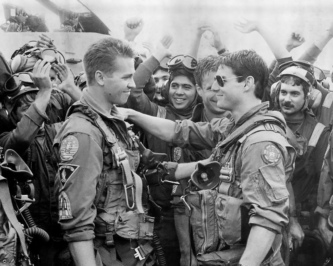 Val Kilmer and Tom Cruise in Top Gun

📸 via tomcruise/IG