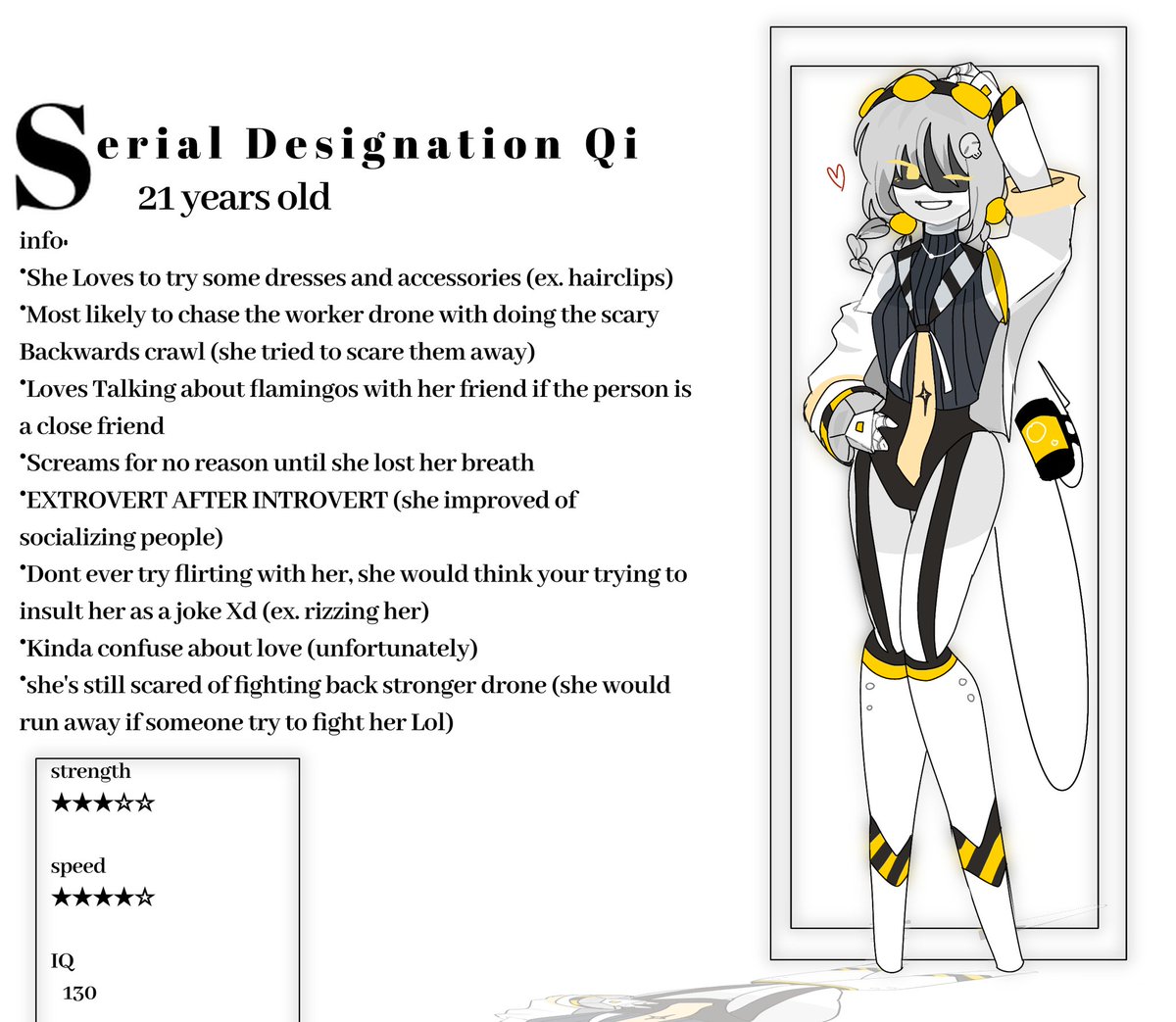 Nyiimasan's tweet image. I forgot to post my murder drones oc here, so here you go 😭 #murderdrones #murderdronesocs