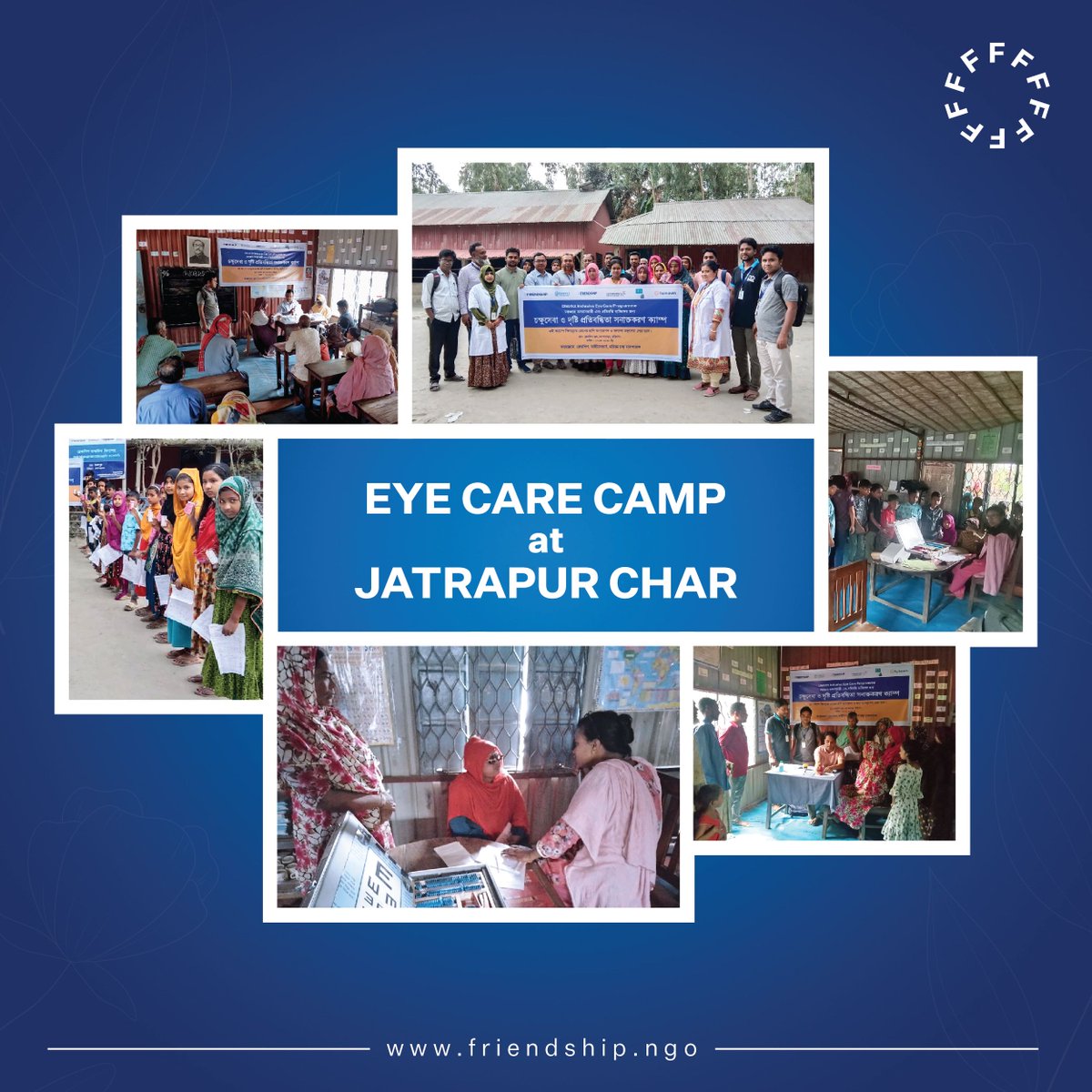 Through our recent 'Eye Screening and Eye Care Camp' in Jatrapur Char, over 130 individuals received vital eye care, boosting not just their vision but also their capacity to contribute more fully to their community. 

#EyeHealth #CommunityCare #InclusiveDevelopment #SDG3 #SDG10