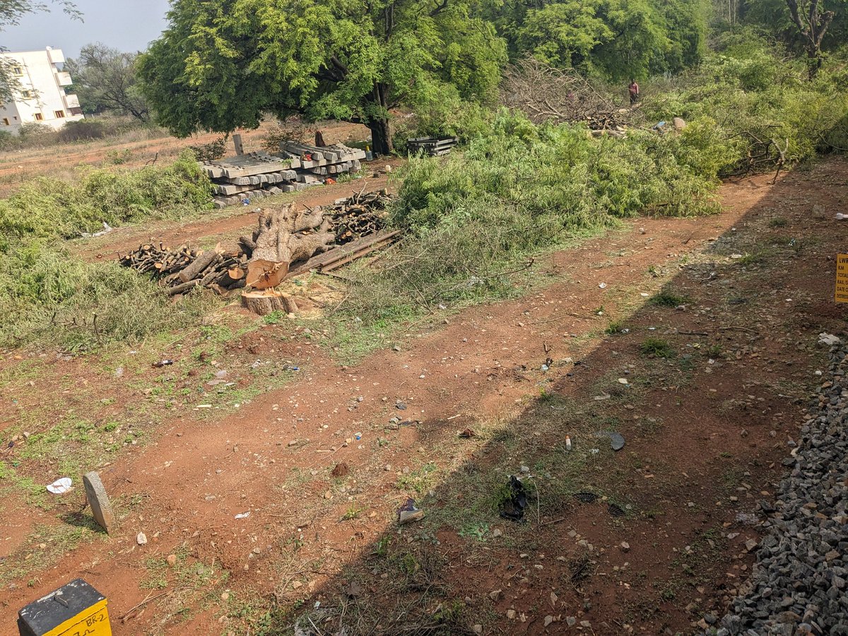 More pictures of tree cutting for namma Bengaluru Suburban railway project @KridePrm