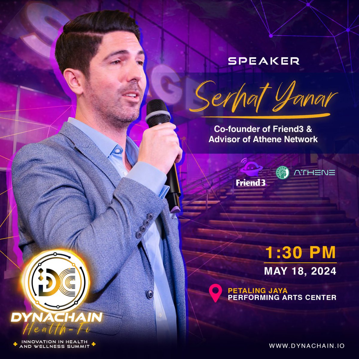 DynaChain (@dynachain) on Twitter photo Exciting news from the DynaChain HealthFi Innovation in Health and Wellness Summit! We’re honored to have <a href="/serhatsprt/">serhat</a>, the esteemed Co-founder of <a href="/Friend3AI/">Friend3.AI</a> and Advisor at <a href="/Athene_Network/">Athene Network</a> and DynaChain, as one of our Keynote speakers.
Serhat will be sharing his insights on the Exciting news from the DynaChain HealthFi Innovation in Health and Wellness Summit! We’re honored to have <a href="/serhatsprt/">serhat</a>, the esteemed Co-founder of <a href="/Friend3AI/">Friend3.AI</a> and Advisor at <a href="/Athene_Network/">Athene Network</a> and DynaChain, as one of our Keynote speakers.
Serhat will be sharing his insights on the