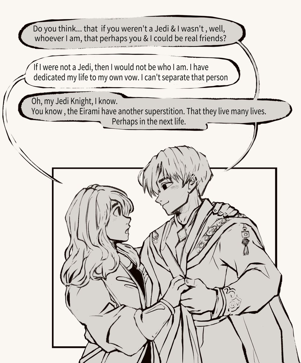 Hoho, I like this ship so bad! Axel Greylark X Gella Nattai 💛

This scene and dialogs are from Star Wars: Convergence by Zoraida Cordova.
I wanted to recreate this scene bc I LOVE IT & it was living in my head for weeks!

I'm still reading phase II 📚

#StarWars
#TheHighRepublic