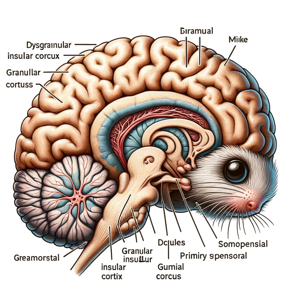 Me: “Show me dysgranular insular cortex.” GPT4/DALL-E: