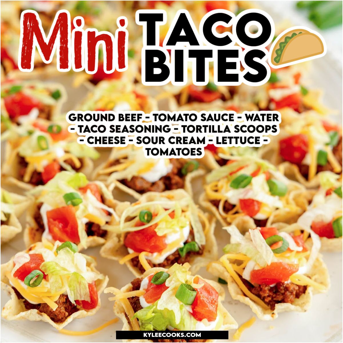 🌮 Mini Taco Bites Alert! Transform your favorite dish into bite-sized fun. Perfect for parties, these little scoops of joy are the cutest way to enjoy taco night in just one bite! 🎉 #MiniTacoBites #TacoLove #PartySnacks #FunFood #kyleecooks kyleecooks.com/taco-bites/