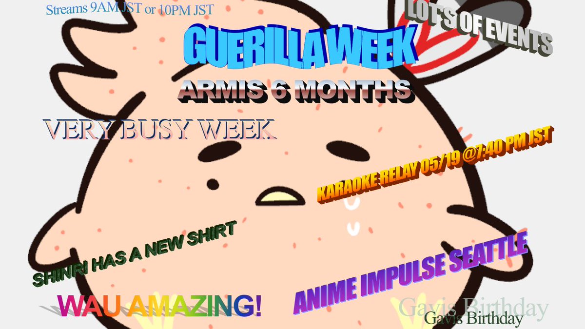 🔅GUERILLA WEEK🔅

A VERY EVENTFUL WEEK, BUT WE BALL, LET'S GET THIS BABY ( • ̀ω•́ )✧

🔴#Hakkast 🎨#PIHAKKASSO
🔅#Hakkitos🖼️#Tengunails
🎞️#Hakklips ⚙️#Hakkasets