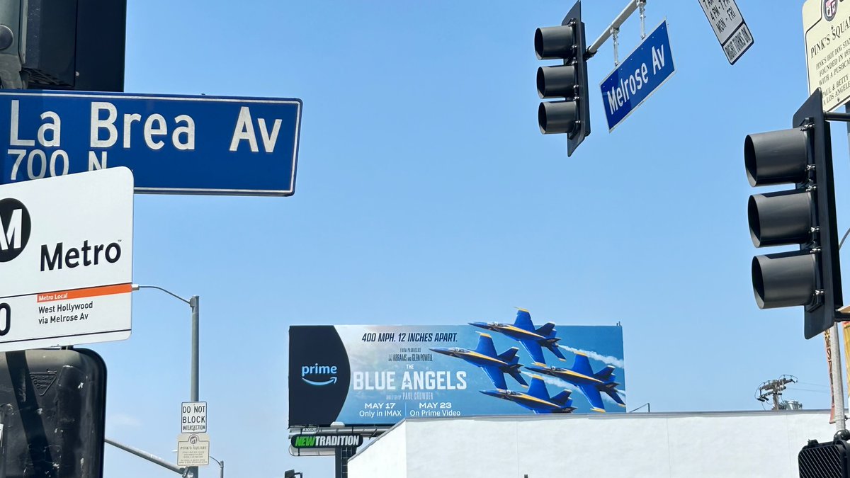 Billboards all over LA!! 
#BlueAngels #USNavy #IMAX #Primevideo