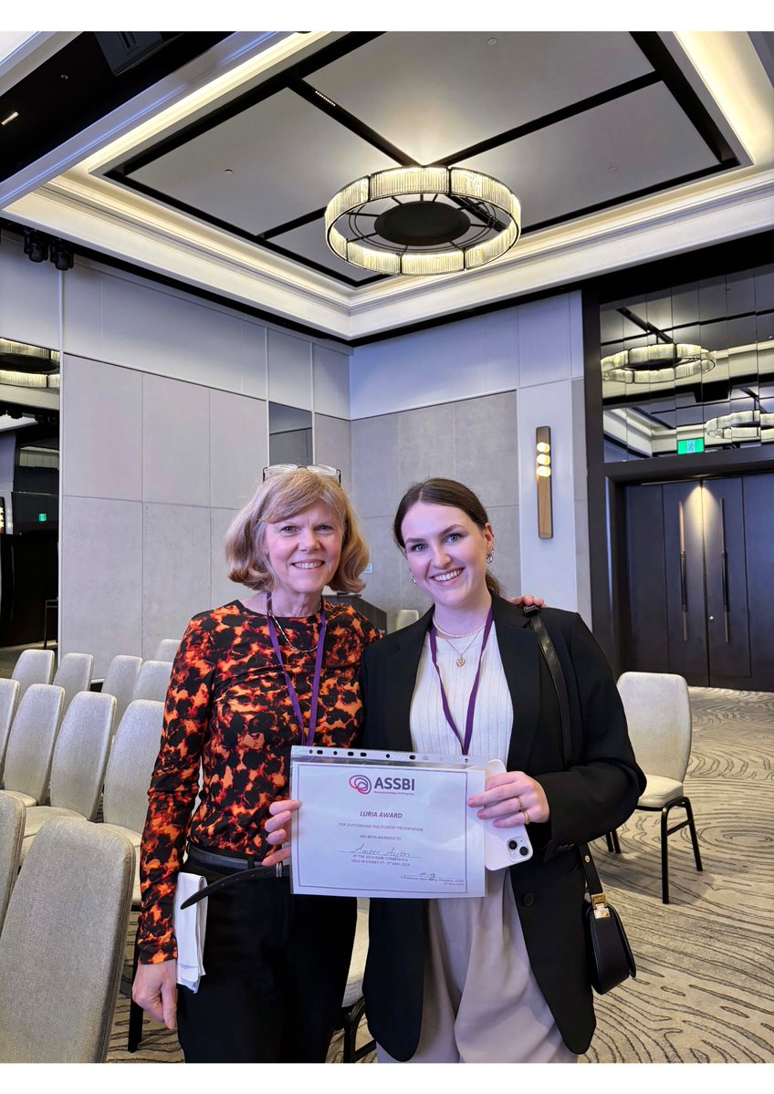 ⌛️#ASSBI2024 Conference flashback! Congratulations to @AytonAmber, the winner of the Luria Award for outstanding Student Presentation this year!