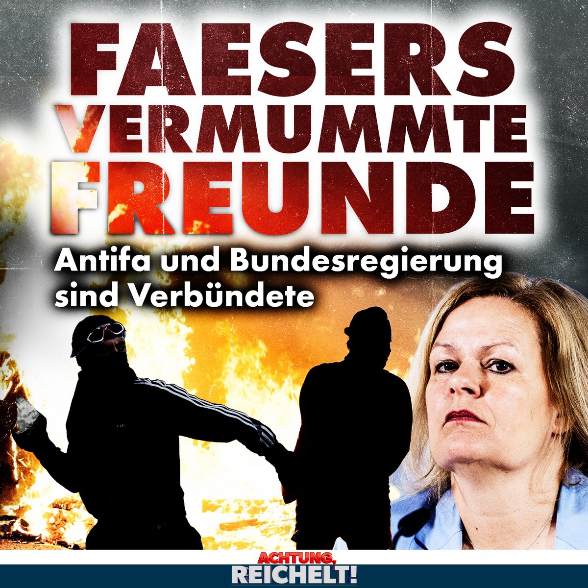 Mit linksextremer Gewalt hat Innenministerin Nancy #Faeser kein Problem. Stattdessen tun sie und ihre Genossen alles dafür, uns einzureden, dass Gewalt gegen Politiker eine rechtsextreme Seuche wäre.
nius.de/Kommentar/faes…