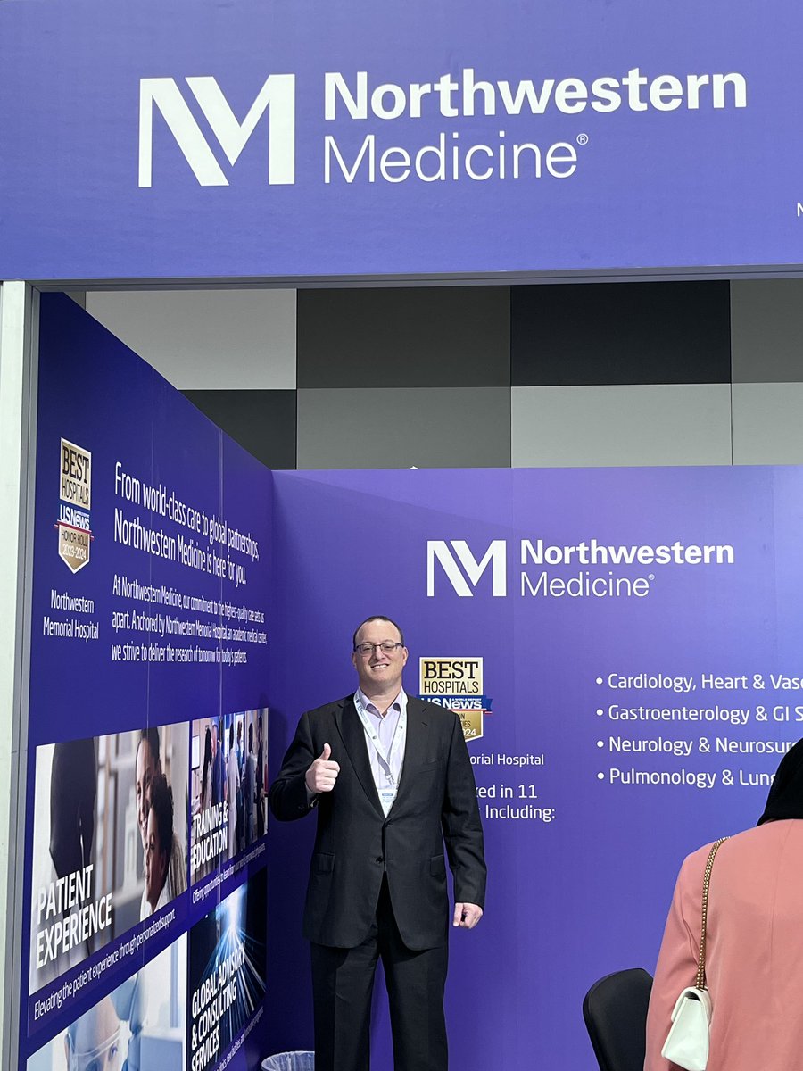 Hanging at the Northwestern Medicine booth at Abu Dhabi Global Healthcare Week! @NorthwesternSim