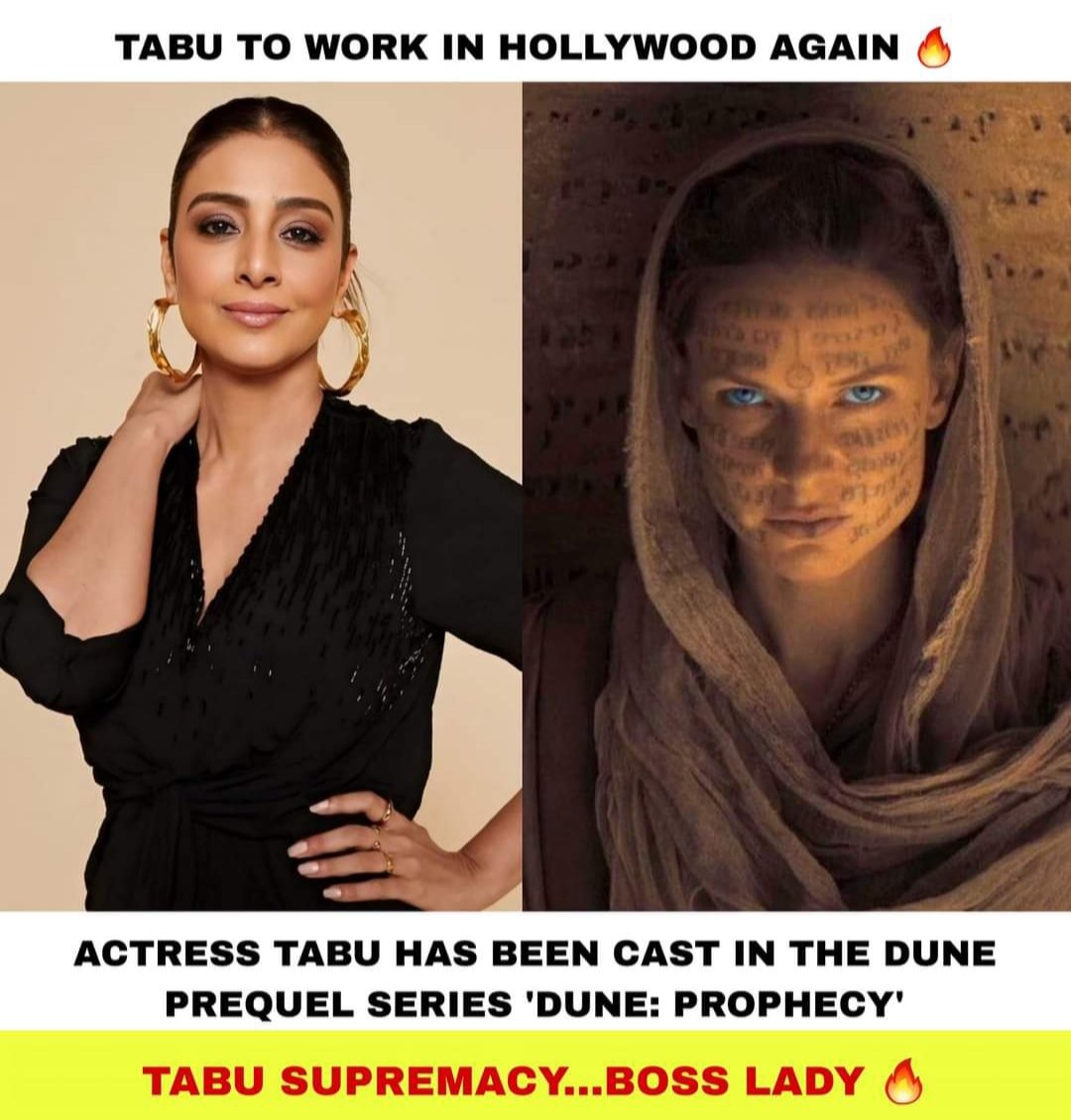 Tabu has joined the cast of 'DUNE' PROPHECY 🔥 

#bollywoodqueen #Bollywoodnews #famemma #LokSabhaElctions2024 #ModiJarooriHai