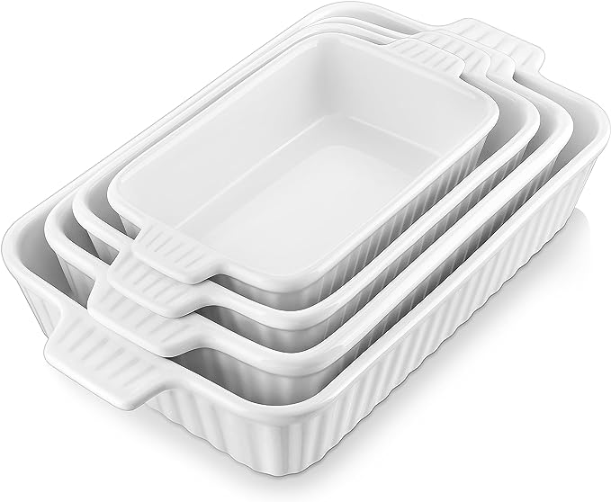 '#ad' Casserole Dishes for Oven, Porcelain Baking Dishes, Ceramic Bakeware Sets of 4, Rectangular Lasagna Pans Deep with Handles for Baking Cake Kitchen, White (9.4'/11.1'/12.2'/14.7'), in amazing price.
Click on the link below:
amzn.to/4beFww0
amazon.com/MALACASA-Bakew…