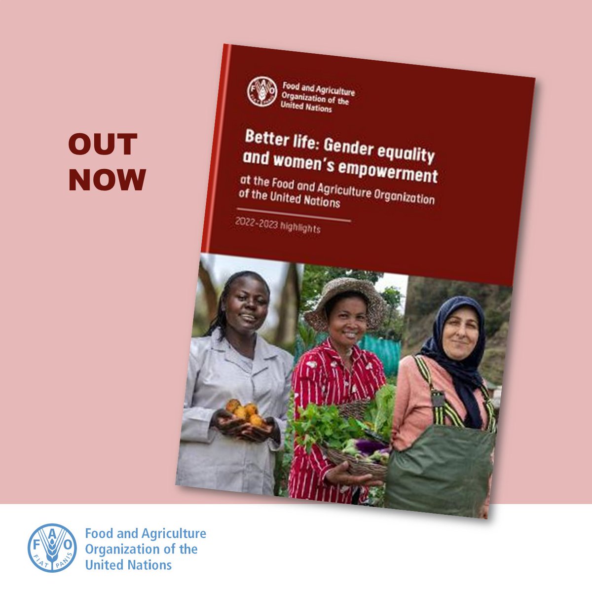 📢 NOW OUT! New FAO Publication Better life: Gender equality and women’s empowerment Learn more: doi.org/10.4060/cd0671…