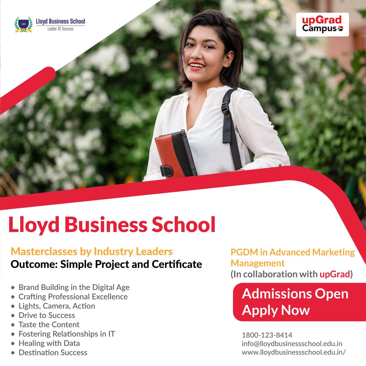 Lloyd Business School is proud to announce PGDM Specialisation in Advanced Marketing Management - a 2 year course in association with upGrad. Enroll in course now for a career in the world of Marketing, Digital Marketing, Advertising and Promotion, SEO Specialist etc.#SEOExpert
