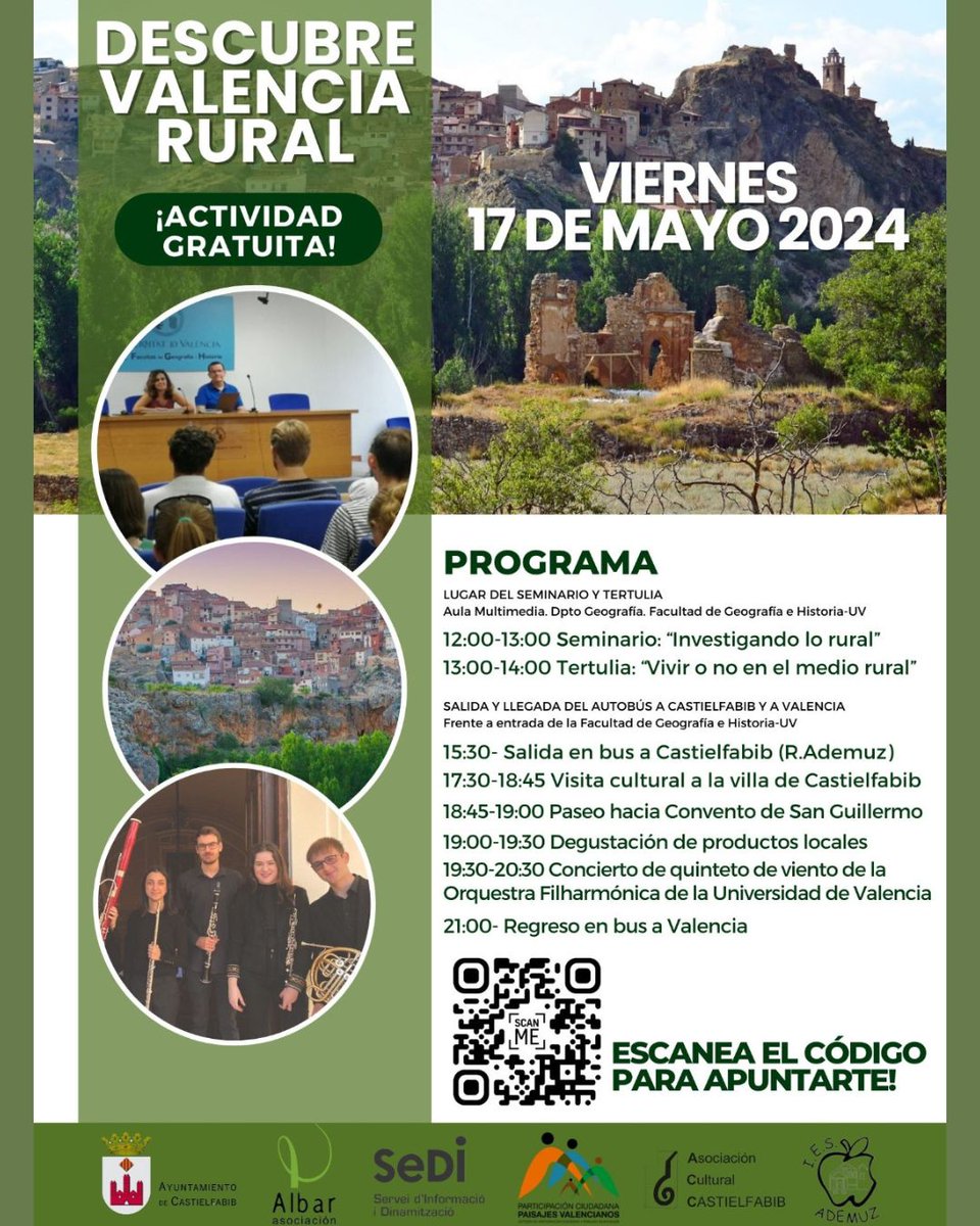Seguimos trabajando en la dinamización de nuestro proyecto de custodia del territorio "Recuperación Paisajístico-Patrimonial Tierras del Convento de San Guillermo"  en Castielfabib. ¡Os esperamos el próximo viernes! #conventosanguillermo #custodiadelterritorio