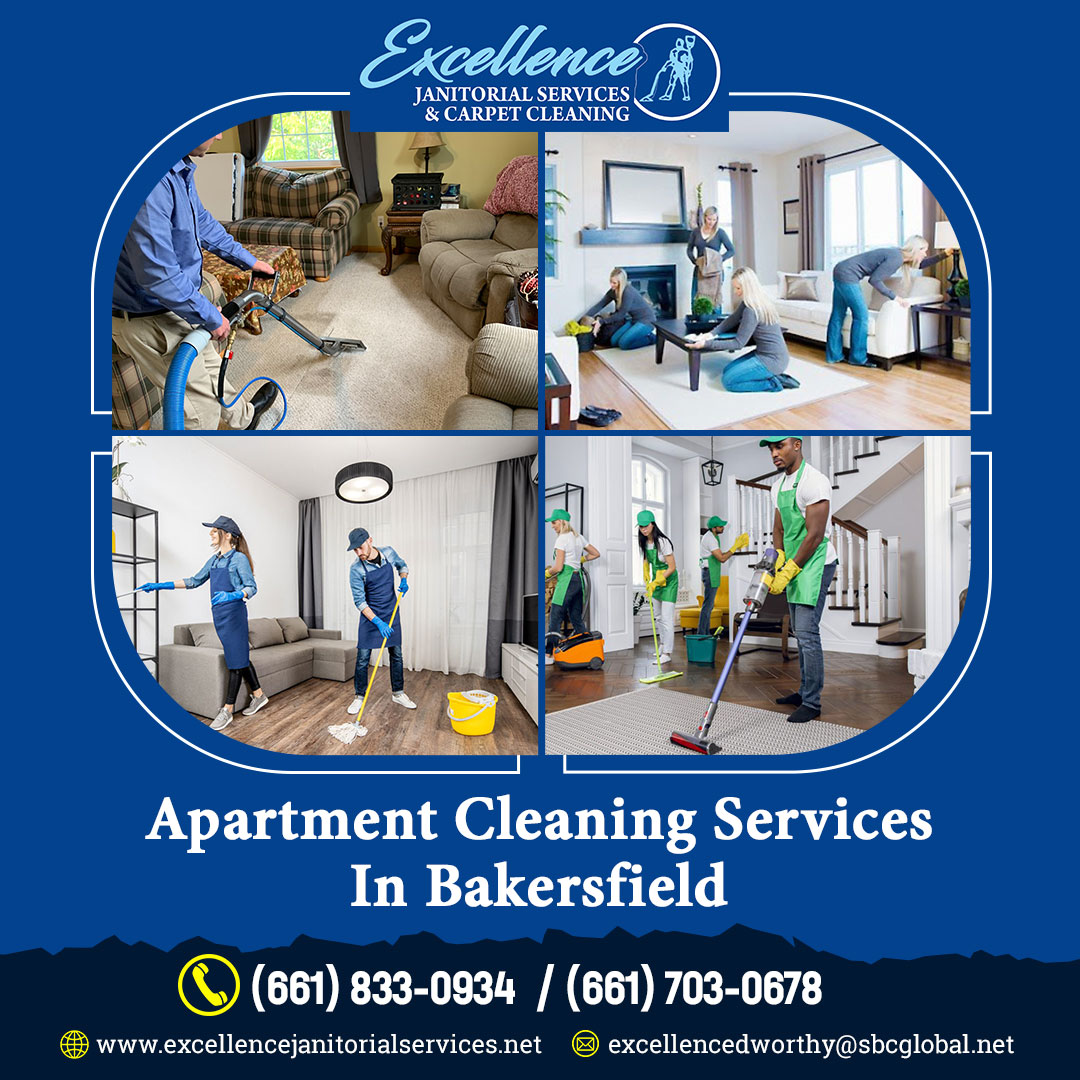 Get the benefits of Apartment Cleaning Services in Bakersfield from Excellence Janitorial Services & Carpet Cleaning. To experience a sanitized home, click here: excellencejanitorialservices.net/apartment-clea…

#excellencejanitorialservices