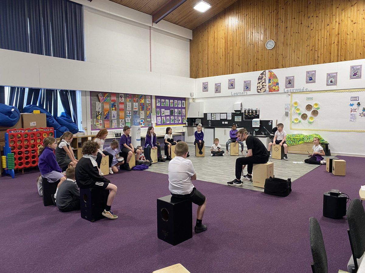 What a fantastic drumming session with Primary 3 this morning 🪘🥁😀