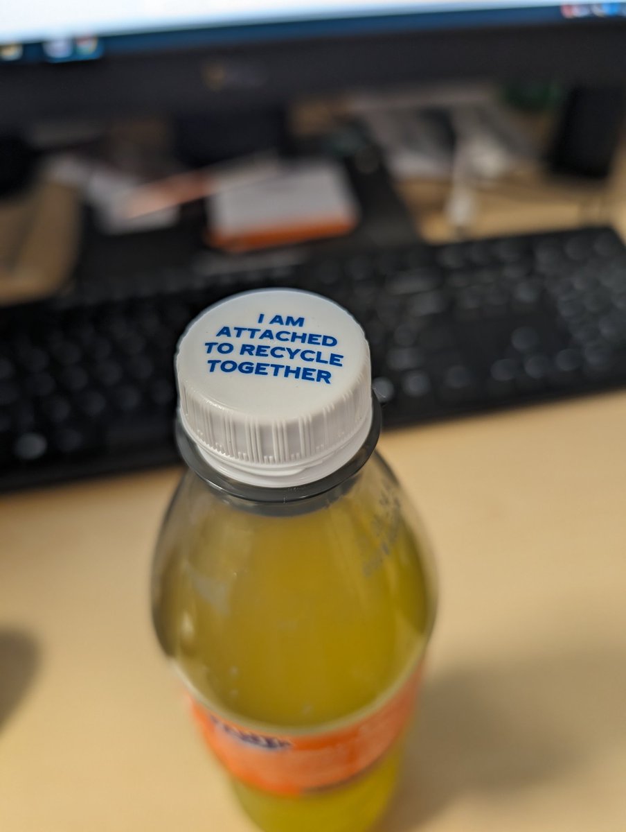 So this is on bottle tops now.