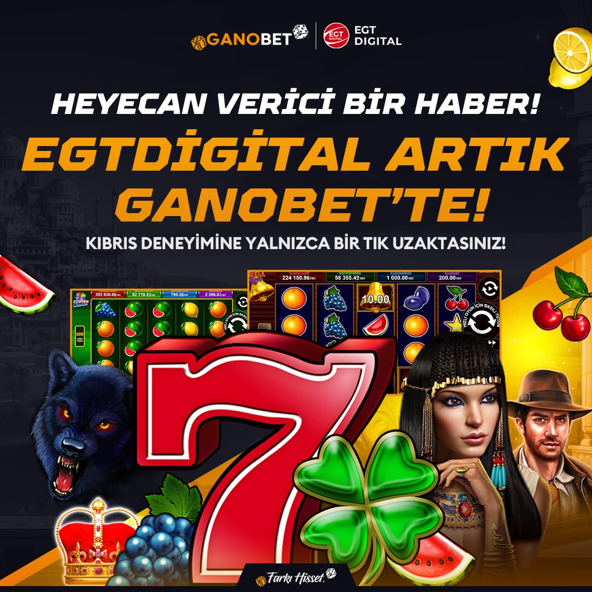 💎Beklenen Sağlayıcı EGTDigital Geldi!

🎰 Çok Özel Bir Casino Deneyimi Sizleri Bekliyor!

🤑Yeni Oyunlar Yepyeni Kazançlar!

FARKI HİSSET

#egt #casino #casinogames
