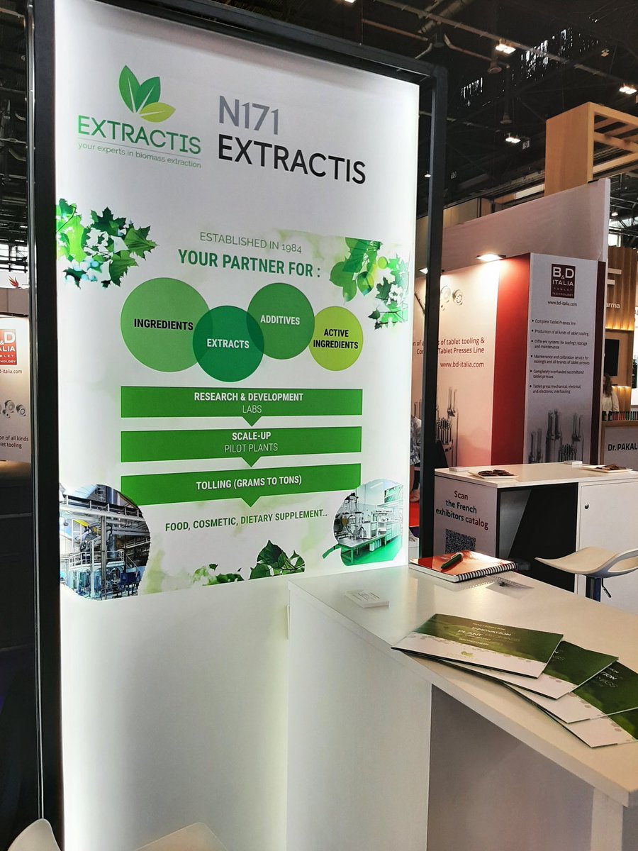 Venez nous retrouver sur le stand N171 sous le pavillon <a href="/businessfrance/">Business France</a> à <a href="/Vitafoods_/">Vitafoods</a> à Genève du 14 au 16 mai. Nous pourrons échanger sur vos projets d'extraction de biomasses végétales. #innovation #production