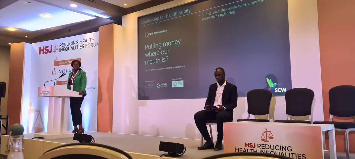 At #hsjinequalitiesforum @BolaOwolabi8 says locally teams need to speak up to defend health inequalities funding for 'the marginalised and the voiceless' Also says she is 'nervous and anxious we are forgetting' commitments made during covid to address inequalities. The NHS