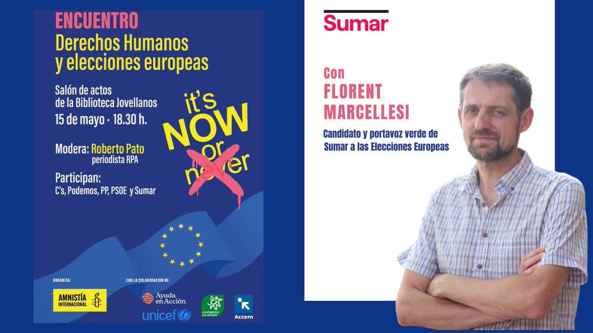 Este miércoles #15May, nuestro coportavoz @fmarcellesi, candidato y portavoz verde de @sumar a las #EleccionesEuropeas, estará en Gijón, para presentar nuestras propuestas para defender y seguir ampliando derechos en Europa.