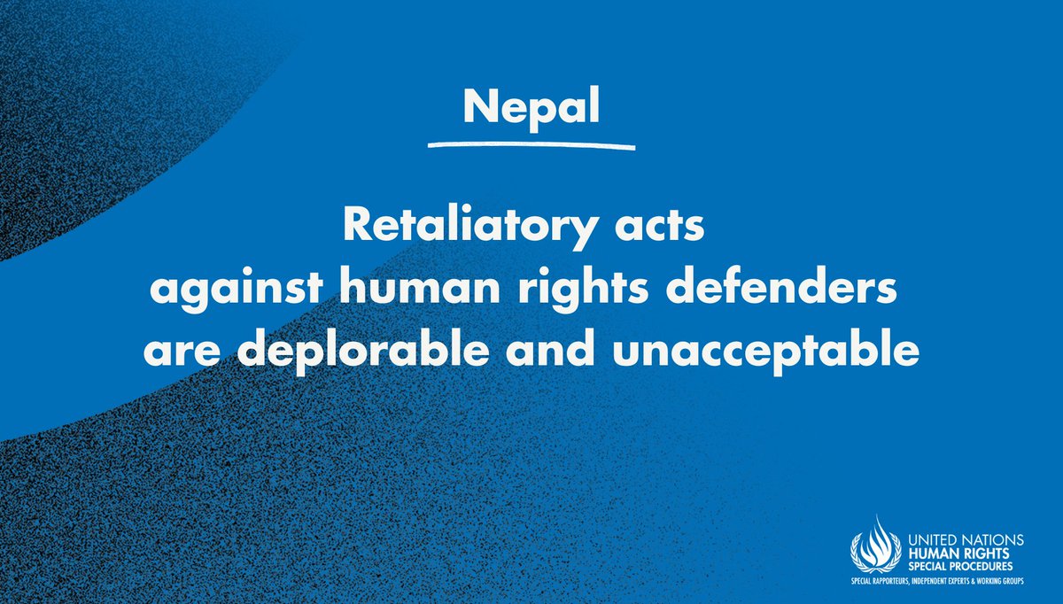UN experts express concern over reports of ongoing retaliations against #HumanRights defenders because of their opposition to the development of the Chhaya Center retail & entertainment complex in #Nepal 🇳🇵. ohchr.org/en/press-relea…