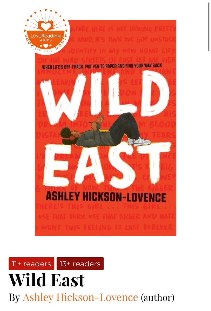 Ashley Hickson-Lovence (@ahicksonlovence) on Twitter photo WILD EAST is a <a href="/lovereadingkids/">LoveReading4Kids</a> โBook of the Monthโ. Out next week! ๐
Available to pre-order: penguin.co.uk/books/457151/wโฆ WILD EAST is a <a href="/lovereadingkids/">LoveReading4Kids</a> โBook of the Monthโ. Out next week! ๐
Available to pre-order: penguin.co.uk/books/457151/wโฆ