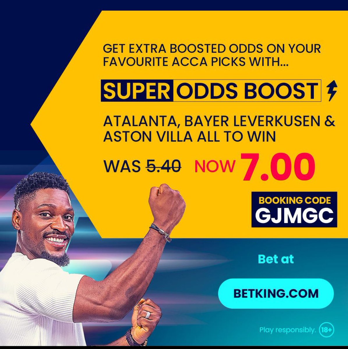 10 odd on @BetKingNG Booking code: HXZZW You don’t have account on Betking? Register and fund Below👇👇👇 bking.me/Morayoorr