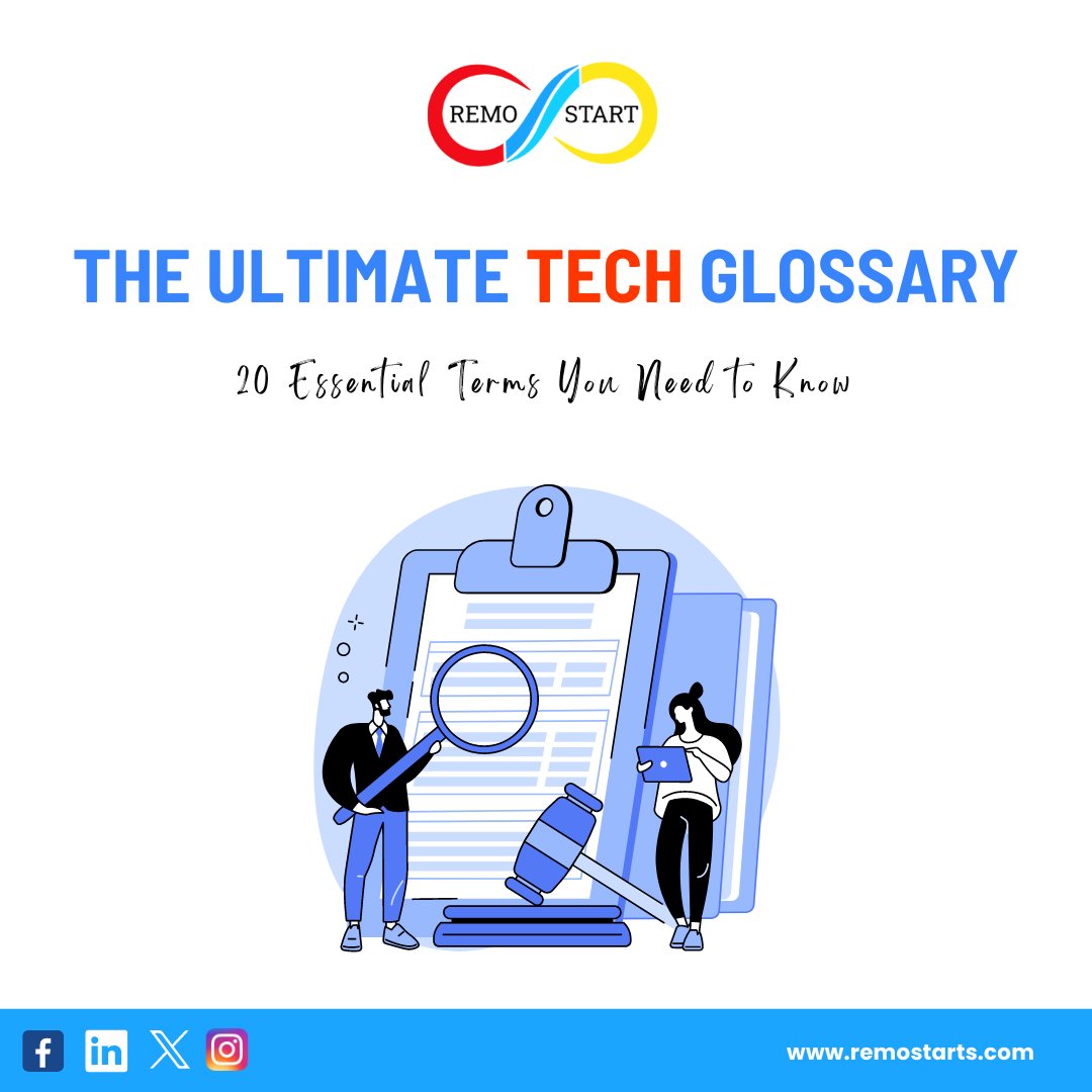 Discover the top 20 terms you need to know to stay ahead in the tech industry.

Read our latest blog post here 👇

remostarts.com/blog-details/6…
#Crypto #blockchain 
#TechGlossary #TechTerms #IndustryInsights #TechEducation #DigitalLiteracy #TechJargon #ITTerms #TechDictionary #hiring
