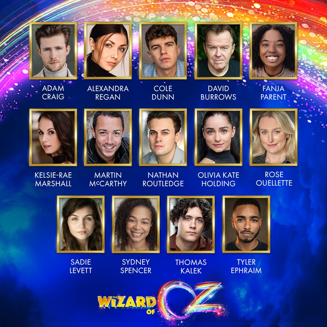 The full cast for the West End return of @yellowbrickroad has been announced. It includes @AstonMerrygold @THEVIVIENNEUK @BenjaminYates1 @AvivaTulley. Catch it at the Gillian Lynne theatre for 38 performances only from 15th August - 8th September. Tickets: wizardofozmusical.com