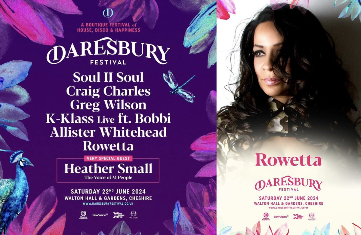 💥 Catch me at Daresbury Festival with a beautiful lineup. House, Disco & Happiness in the stunning setting of Walton Hall and Gardens in Cheshire. 22nd June 2024 Tickets: daresburyfestival.co.uk