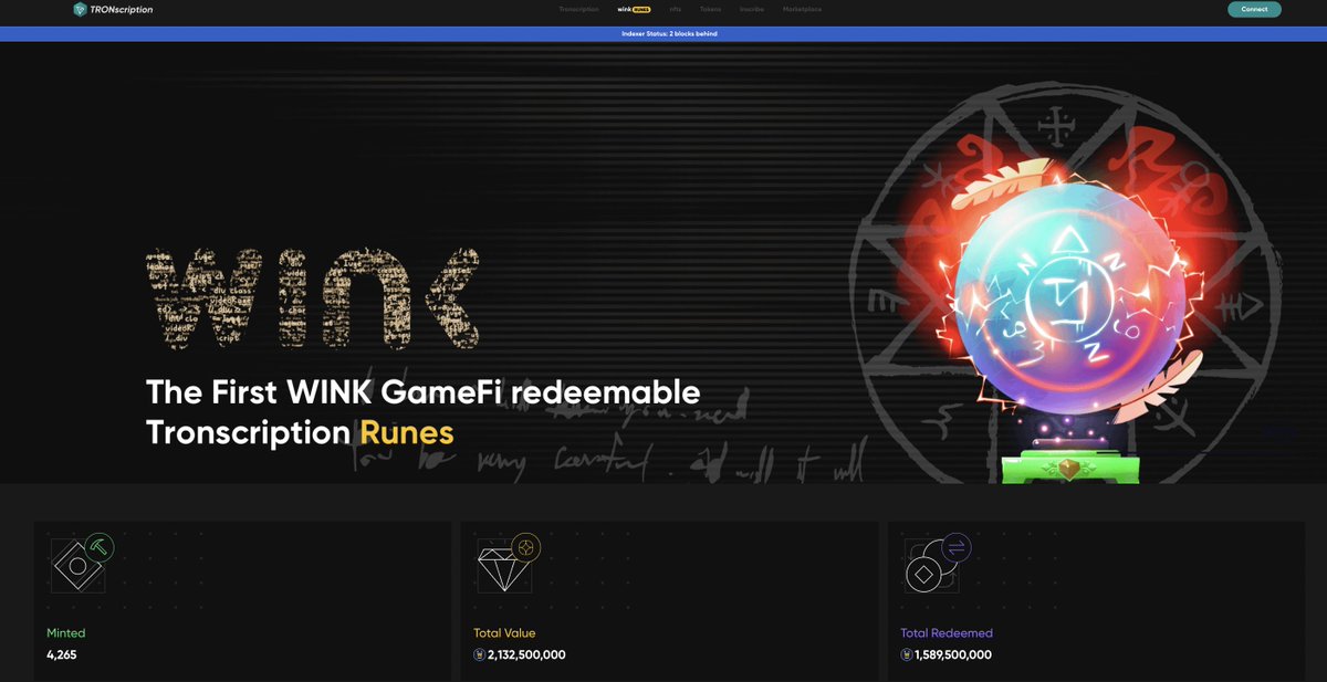 🚀Wink rune public minting is ongoing! 
👏Participate in the minting to earn a risk-free profit of 25%!
👉Official gas subsidy, extremely low gas fees!
😎Grab the opportunity and make a profit!
🔗Click to participate: 
tronscription.apenft.io/token?p=trxs/t…
#TRON #APENFT #RUNE #WINK