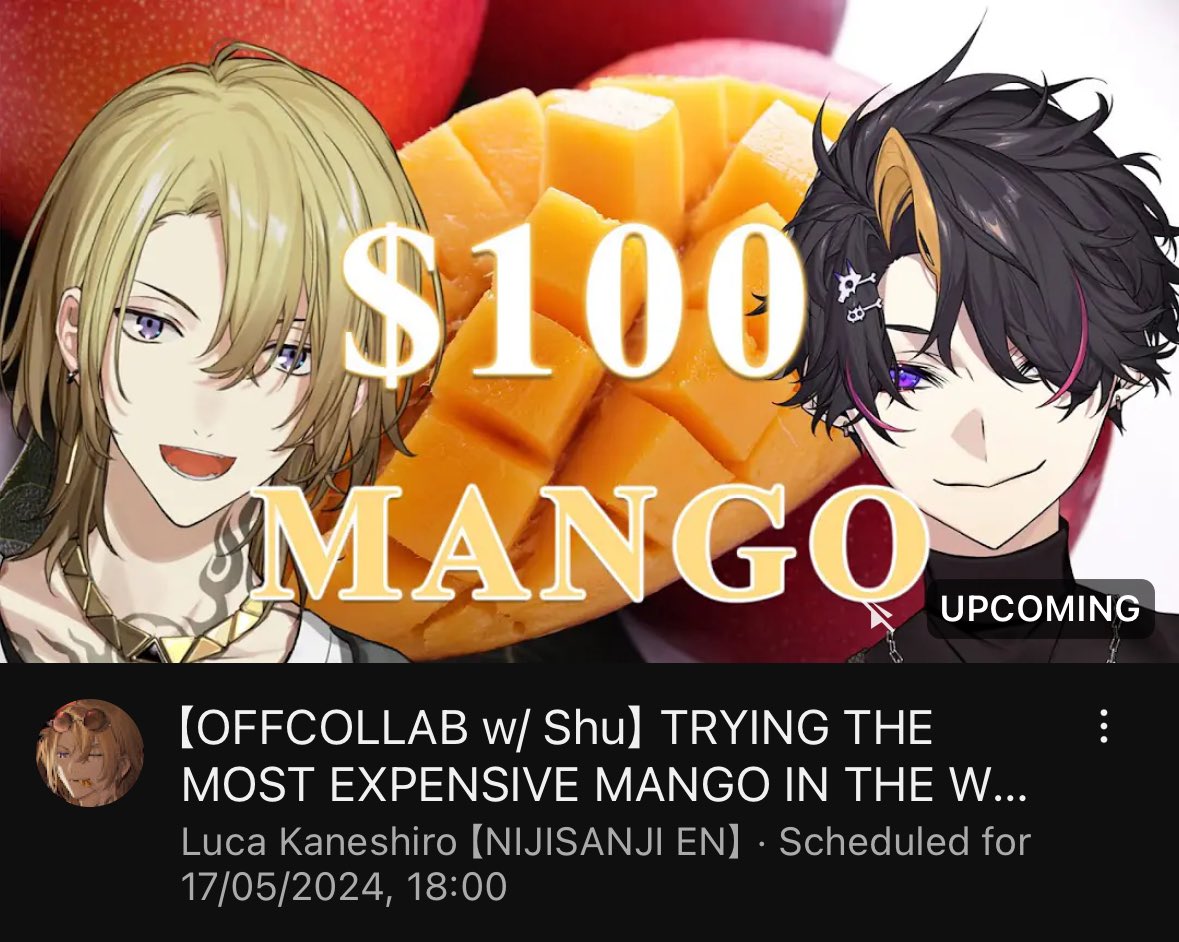 NOOO FACKEN WAY OFF COLLAB WITH SHU AND LUCA TRYING THE MOST EXPENSIVE MANGO!!#!%!%%!