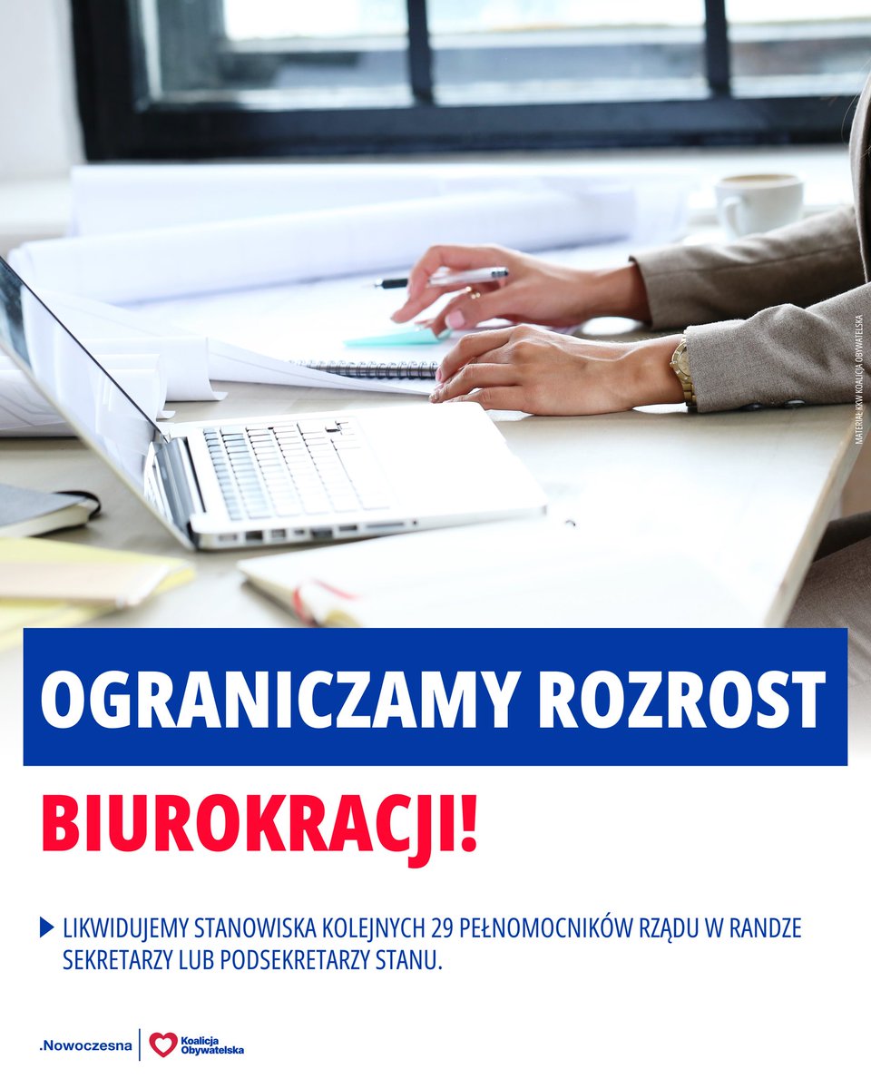 🤍❤️ Spełniamy obietnice i ograniczamy biurokrację!

📃Rząd likwiduje stanowiska 29 pełnomocników rządu w randze sekretarzy lub podsekretarzy stanu. To tysiące złotych oszczędności dla państwa.