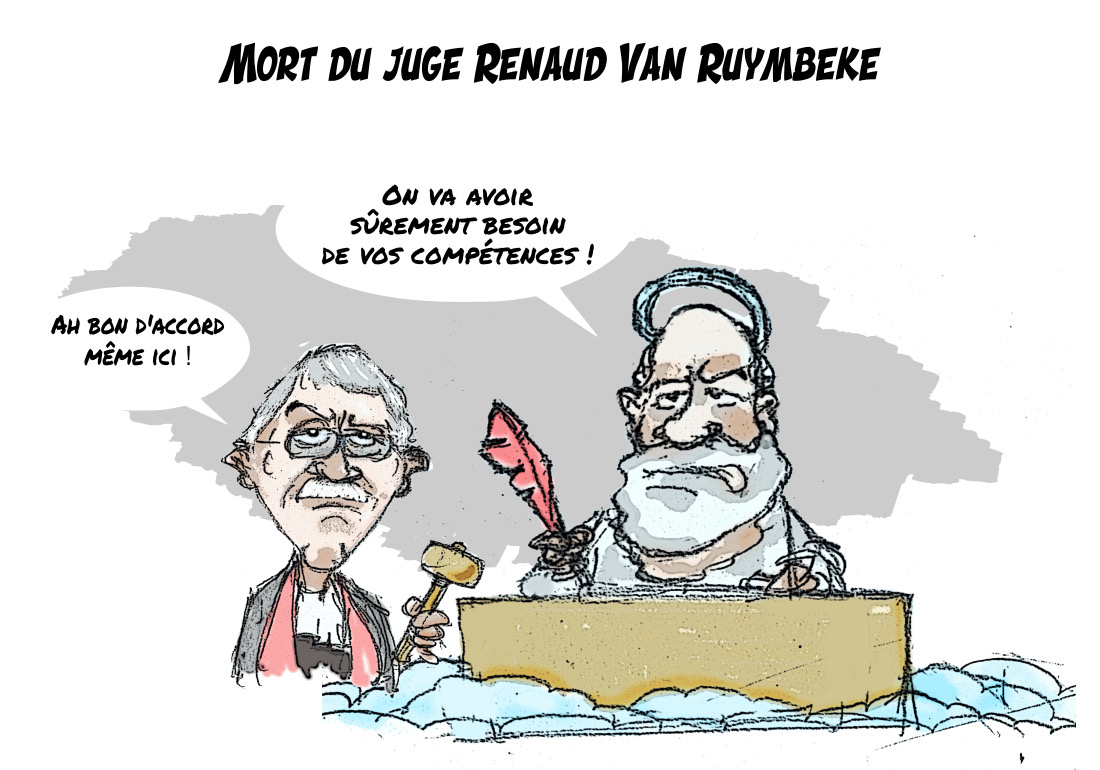 ✏️ Le dessin du jour par @ara_dessins - Mort du juge Renaud Van Ruymbeke.
📰 Lisez France-Soir : francesoir.fr