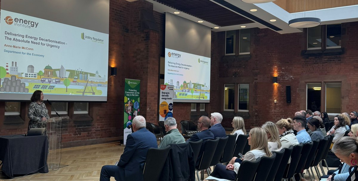 Opening our first session, Anne-Maire Conn spoke about the @Economy_NI's Energy Strategy Action Plan and the need for urgency in delivering energy decarbonisation. An update on the challenges, achievements and work ongoing was also provided.