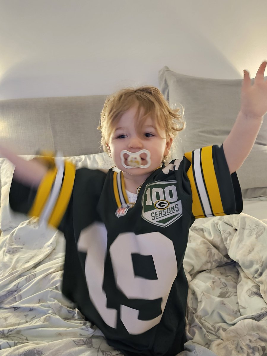 My little baby bell is 2 years old today. Can we have a 'Go Pack Go'. <a href="/packers/">Green Bay Packers</a>  #GoPackGo #Packers #GB #BirthdayGirl