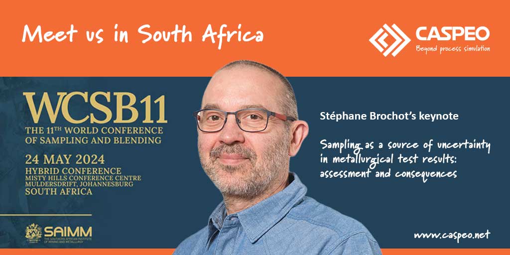 CASPEO_'s tweet image. After Indonesia and Australia, we&apos;re off to South Africa... before welcoming you in France for our conference #CASPEODAYS.

Stéphane BROCHOT, @CASPEO_ co-Managing Director will give a keynote at the 11th World Conference on Sampling and Blending (WCSB). 

@SAIMM1  #Mining