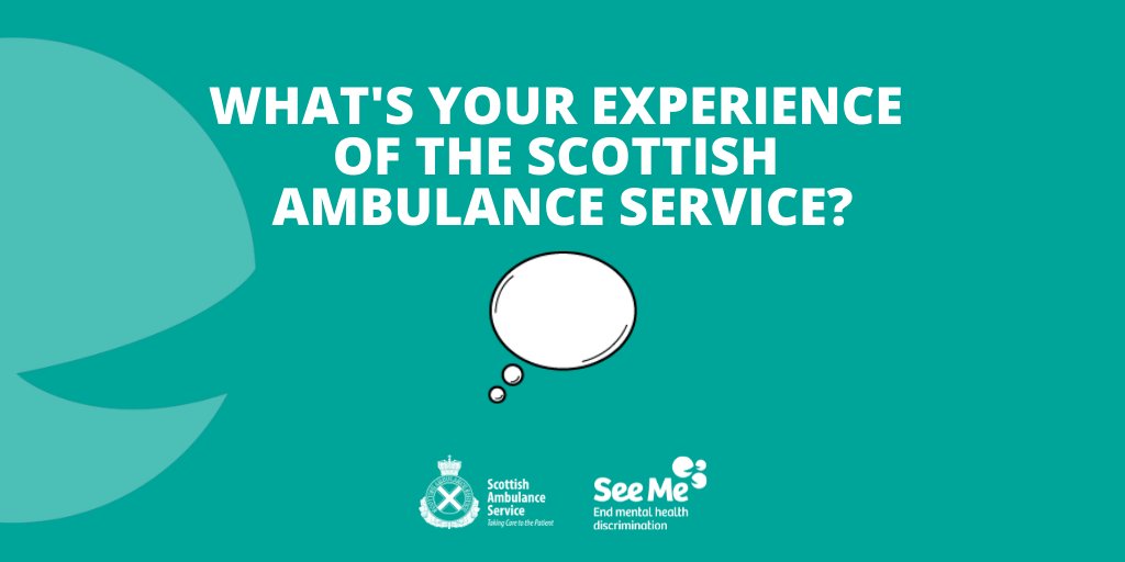 Have you ever received support from the Scottish Ambulance Service for your mental health, or for someone else? Share your experience as part of a new survey in partnership with @seemescotland – surveymonkey.com/r/WBPZYHR