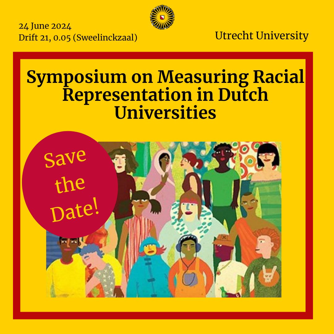 Save the date!!! On the 24th of June a symposium about racial representation in Dutch universities! Register via the link before June 10th: forms.office.com/Pages/Response…
