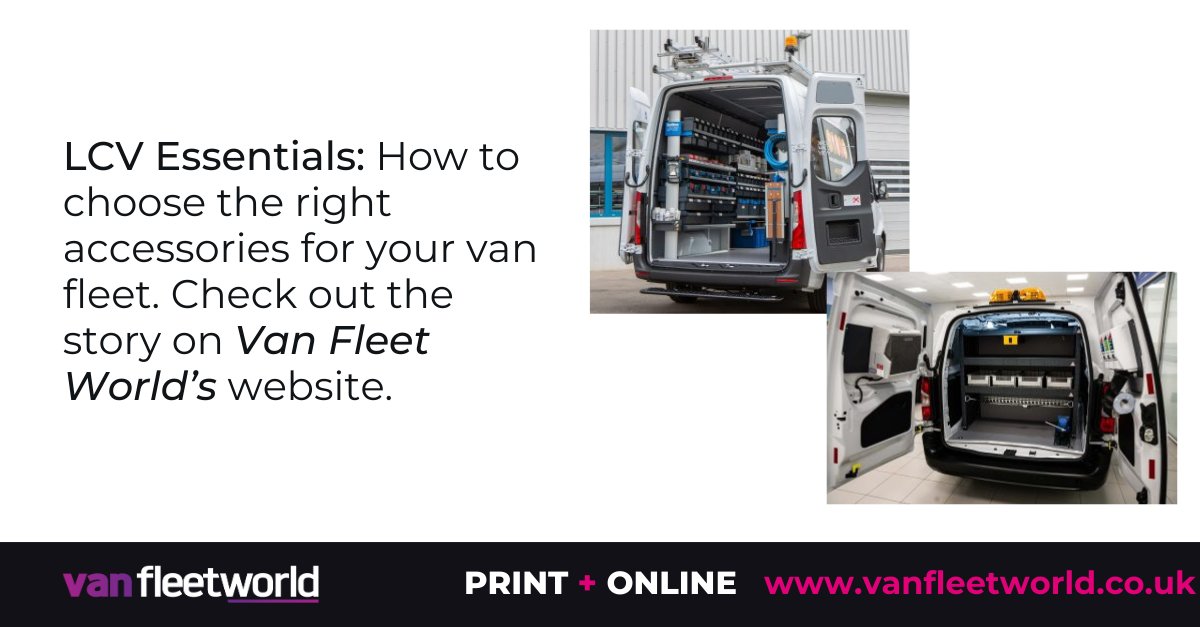 Van Fleet World takes a look at #LCV #essentials and how to choose the right #accessories for your #van #fleet. Find out more on Van Fleet World's website - loom.ly/0F2NaE8