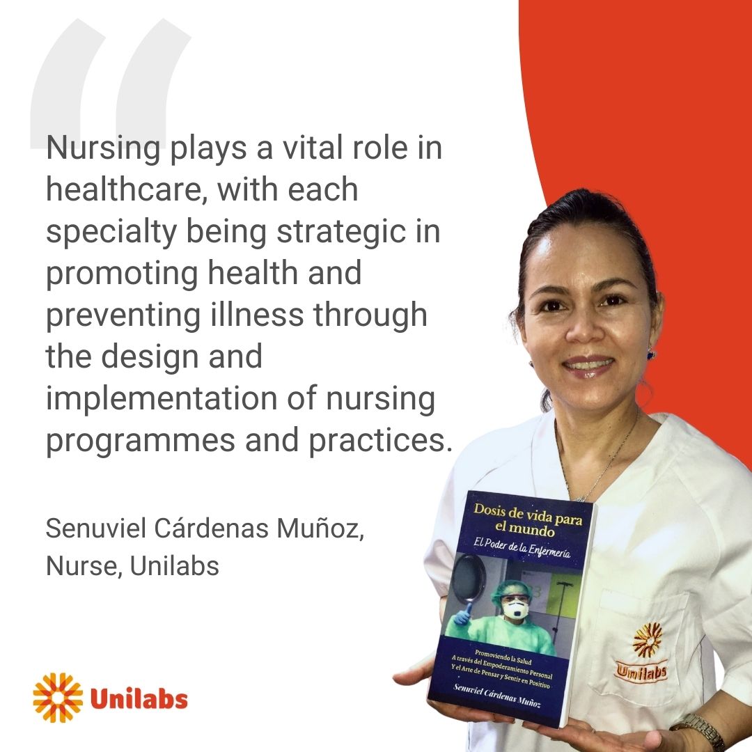 We interviewed #Unilabs nurse Senuviel Cárdenas Muñoz to hear about nurses' crucial role in identifying and preventing health issues, assisting in patient recovery, and advocating for healthy living. Read it here: unilabs.com/The-Power-of-N… #InternationalNursesDay 👩‍⚕️👨‍⚕️