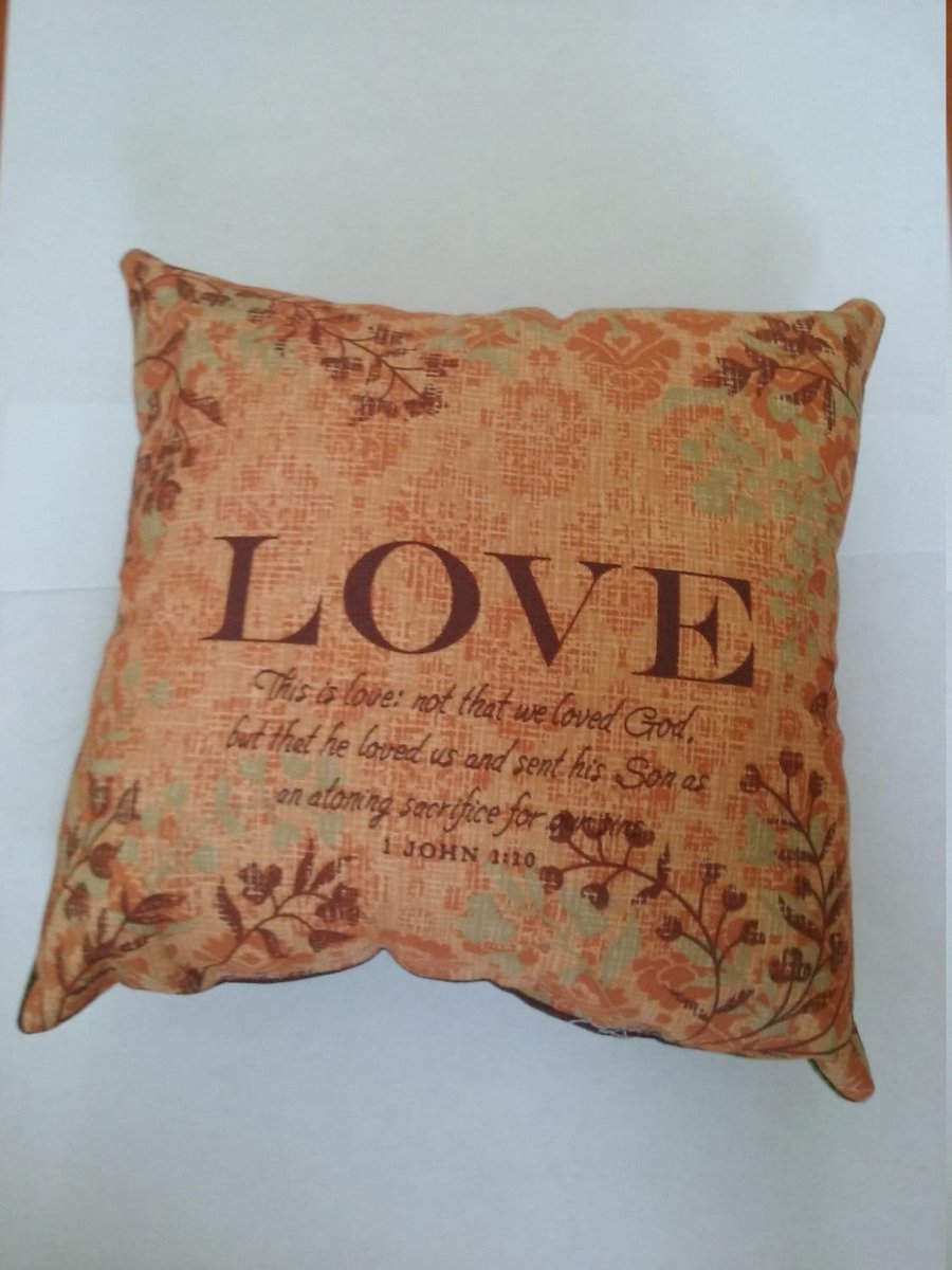 Decorative Pillow, Love, Encouraging verse, accent pillow, Bible verse pillow,  Home Decor, Inspirational, Valentines Day, small pillow tuppu.net/a812575 #MothersDay #KingdomWorkshop #GiftsforMom #giftsunder10 #FathersDay #July4th #InspirationalVerse