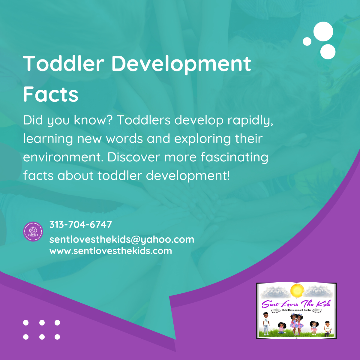 Dive into the world of toddler development! Each discovery is a step towards understanding and supporting your child's growth. 

#DetroitMI #ChildCare #ToddlerDevelopment