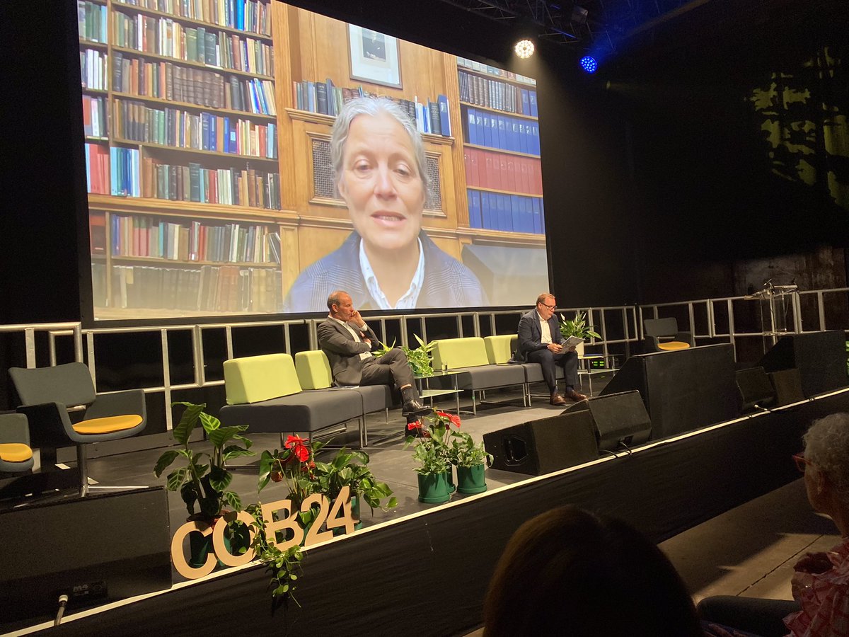 Make climate a driver for change. Emma Howard Boyd, Chair of @ClientEarth and Green Finance Institute @GFI_green tunes into #COB24 to encourage businesses to be ready for climate change and to make transition a priority.